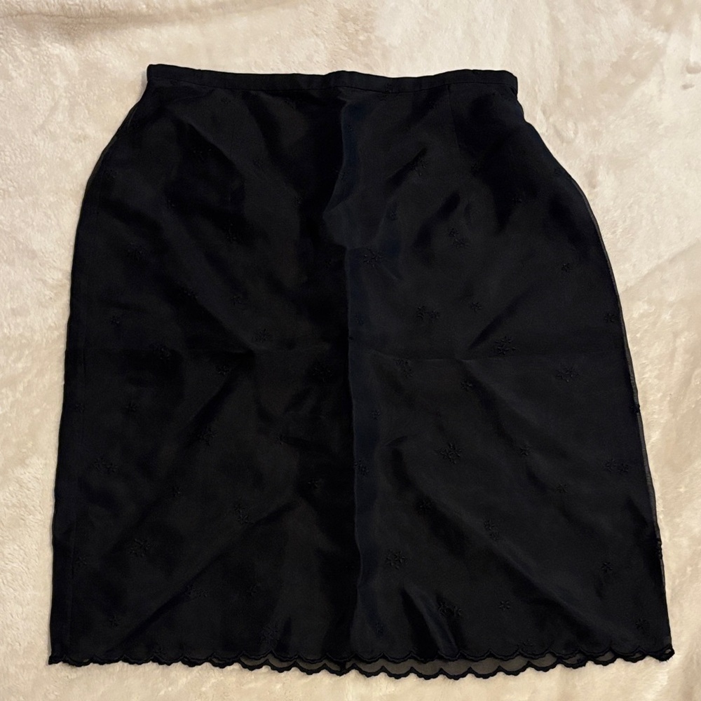 Vintage LOFT Elegant Black Pencil Skirt